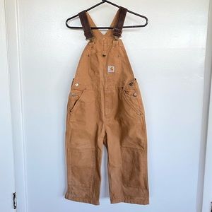CARHARTT Tan Overalls Child Kid Boys Girls Sz 8